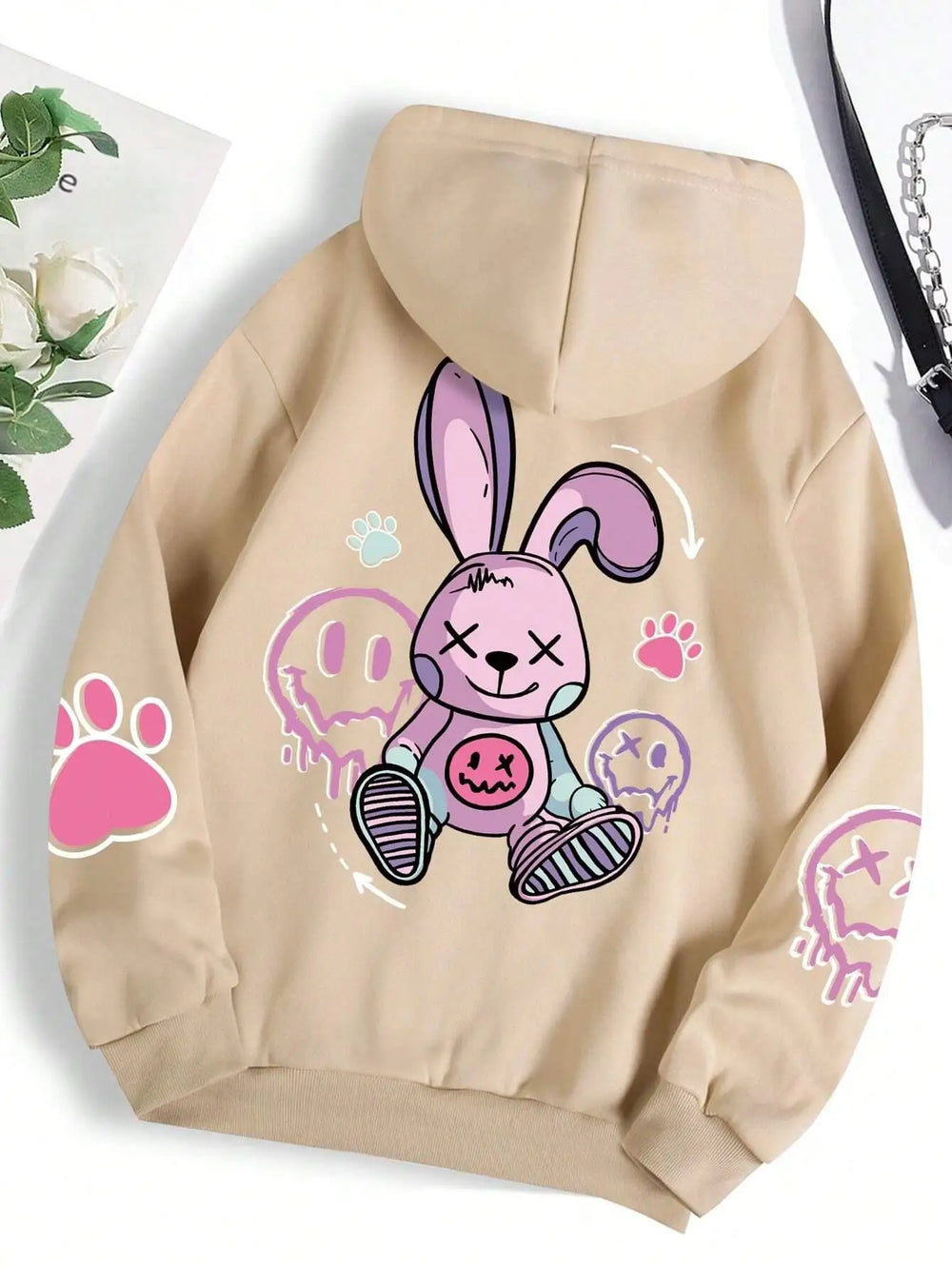 Hip Hop Street Casual Printed Female Oversize Loose Hoodie
