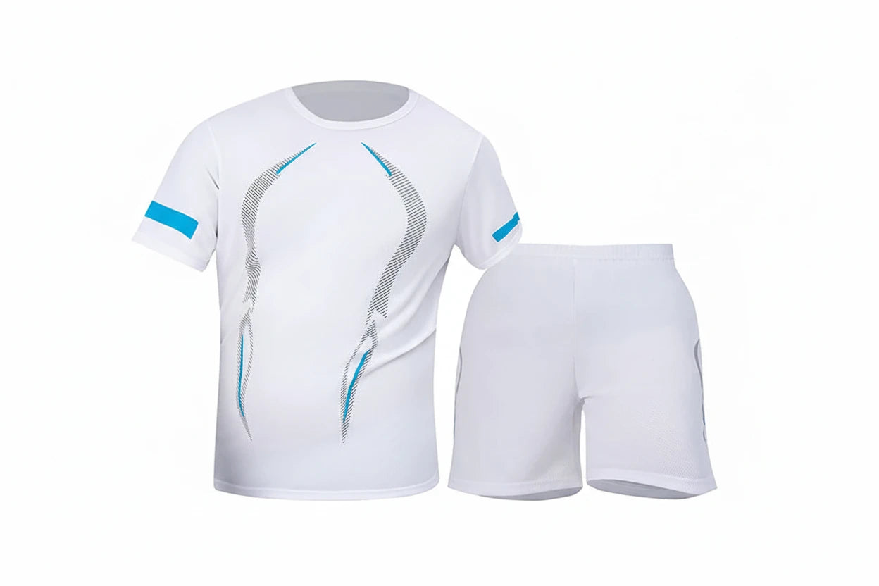 2/4/6 Pcs Men's Quick-drying Short-sleeved Shorts Activewear