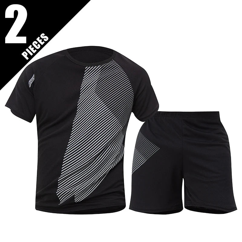 2/4/6 Pcs Men's Quick-drying Short-sleeved Shorts Activewear
