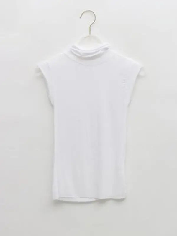 Solid Basic Casual Korean See Through Tee Shirt