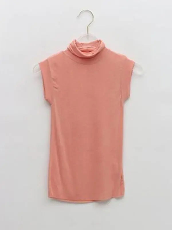 Solid Basic Casual Korean See Through Tee Shirt