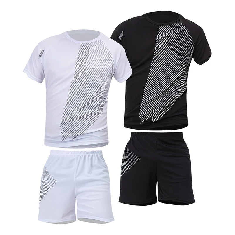 2/4/6 Pcs Men's Quick-drying Short-sleeved Shorts Activewear