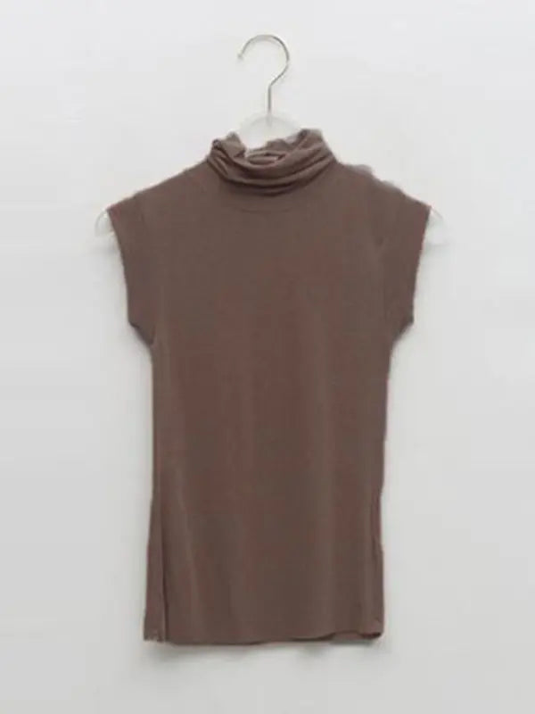 Solid Basic Casual Korean See Through Tee Shirt