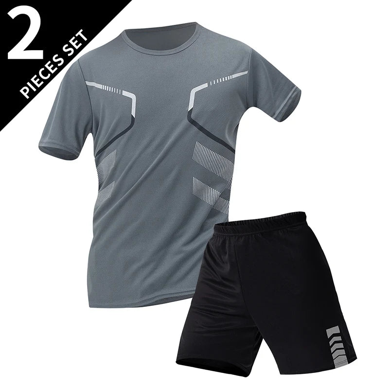 2/4/6 Pcs Men's Quick-drying Short-sleeved Shorts Activewear