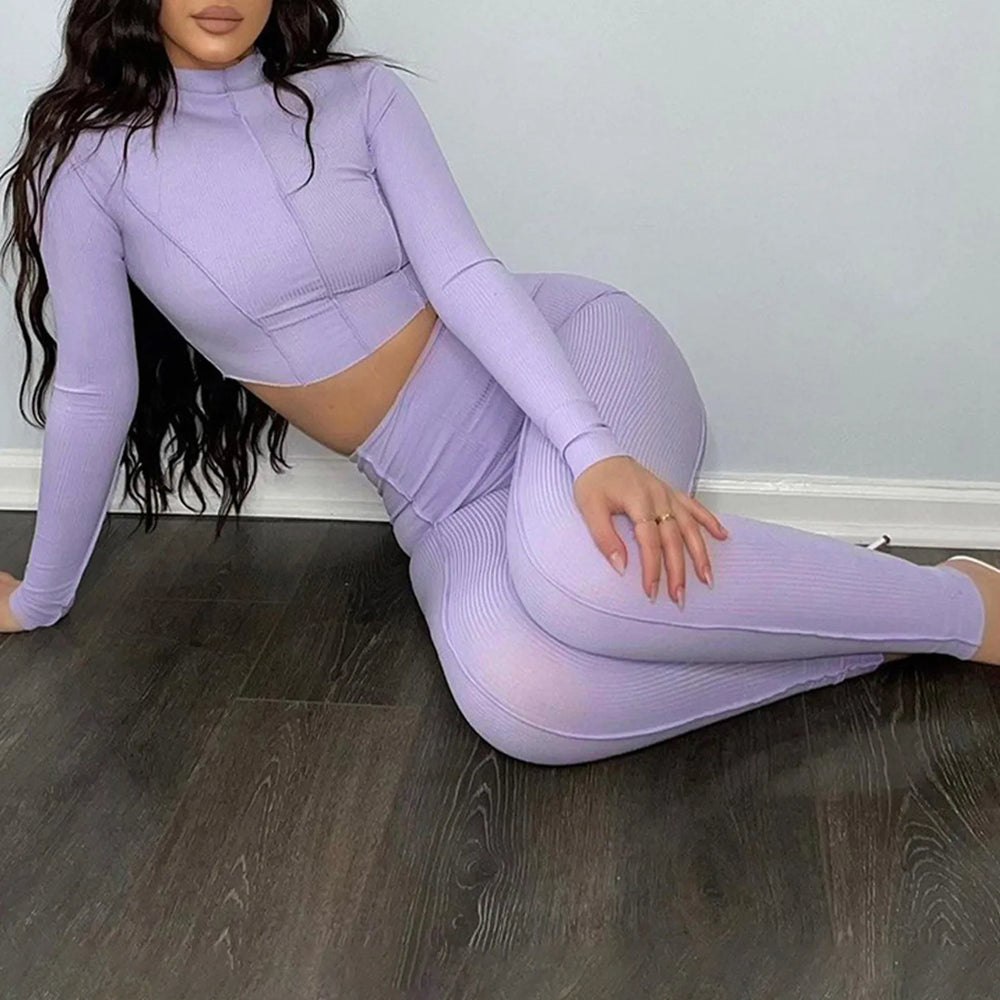 2025 Contrast Stitch Backless Bodycon Jumpsuit Sports Two Piece Set Outfits 2023 White Skinny Bodycon Womens Streetwear Clothes