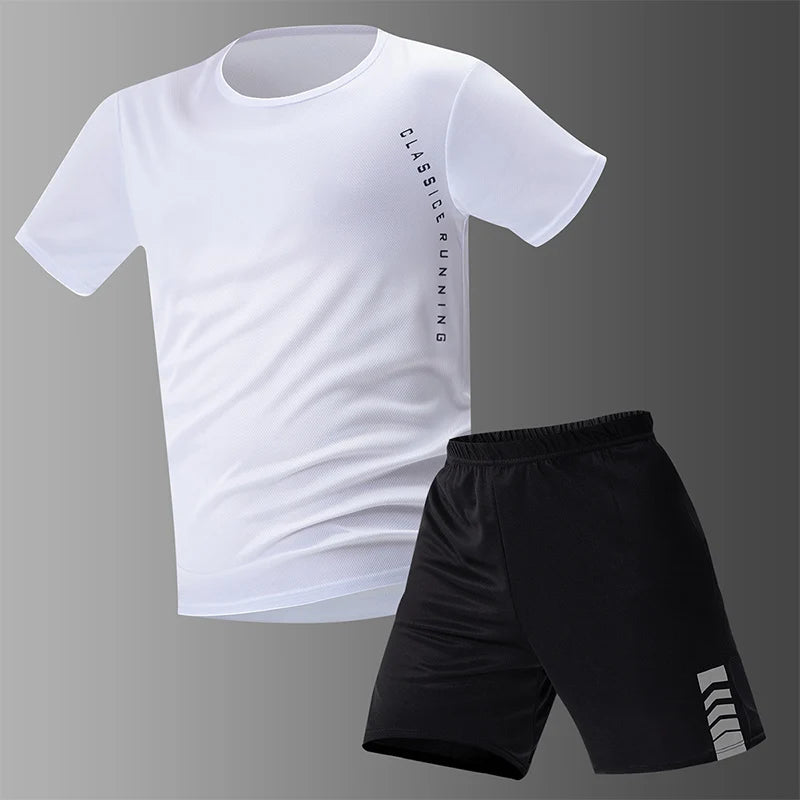 2/4/6 Pcs Men's Quick-drying Short-sleeved Shorts Activewear