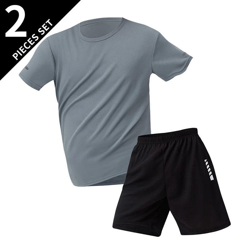 2/4/6 Pcs Men's Quick-drying Short-sleeved Shorts Activewear