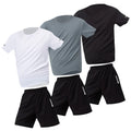 2/4/6 Pcs Men's Quick-drying Short-sleeved Shorts Activewear