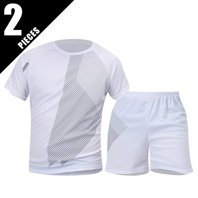 2/4/6 Pcs Men's Quick-drying Short-sleeved Shorts Activewear