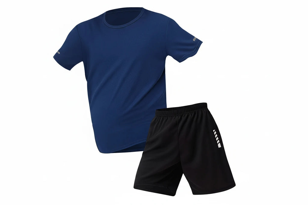 2/4/6 Pcs Men's Quick-drying Short-sleeved Shorts Activewear