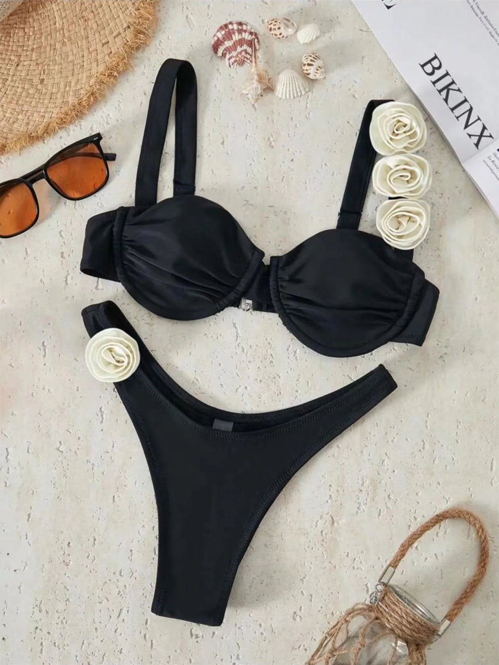 Floral Bikini 2 Piece Set High Waist Beach Bikini