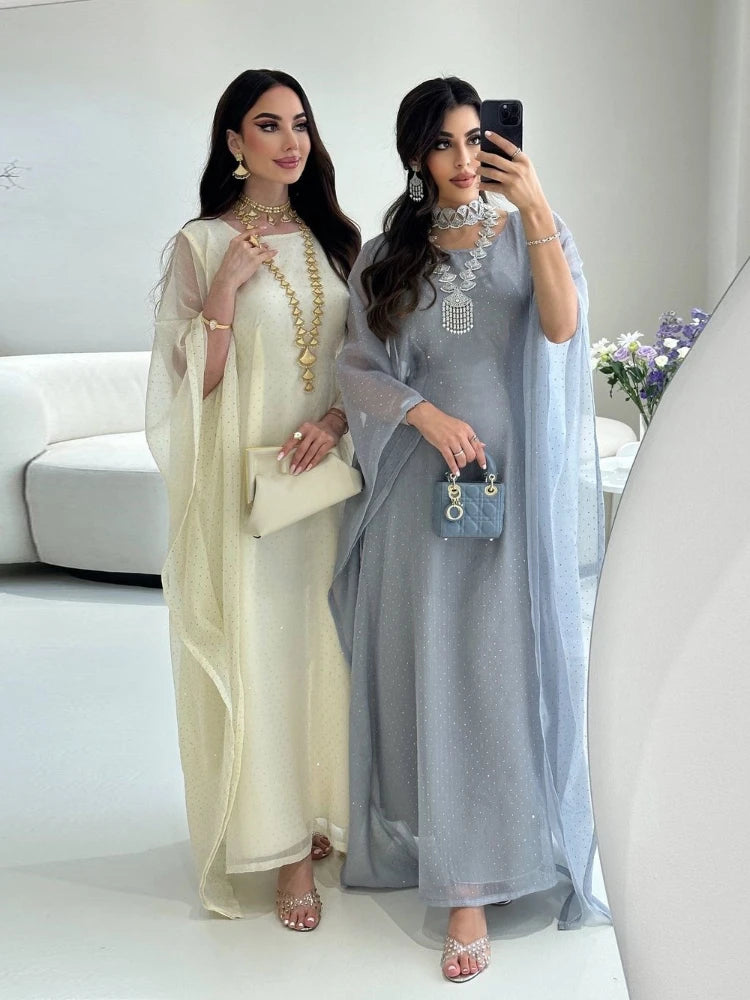 Muslim Wome Bat Sleeve Long Dress