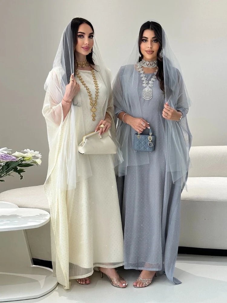 Muslim Wome Bat Sleeve Long Dress