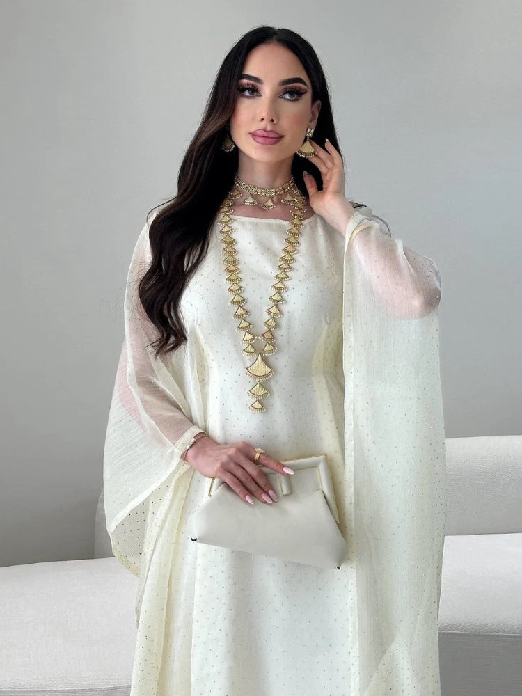 Muslim Wome Bat Sleeve Long Dress